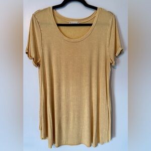 Altar'd State Yellow T-Shirt Dress